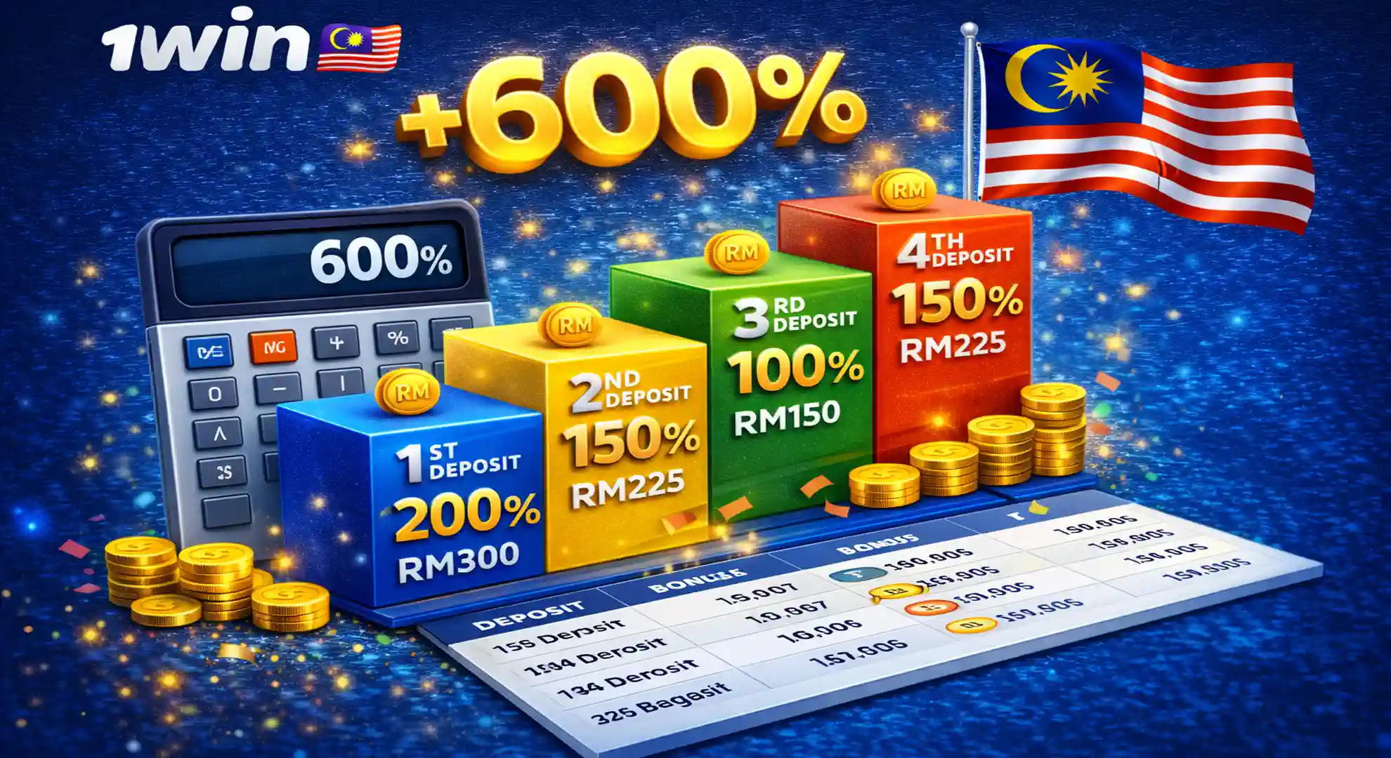 600% Welcome Package Breakdown